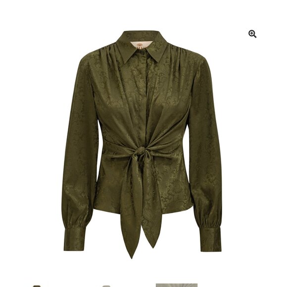 ** NWT ** Karmamia Lee Front Tie Shirt --MULTIPLE COLORS AVAILABLE - Picture 10 of 14